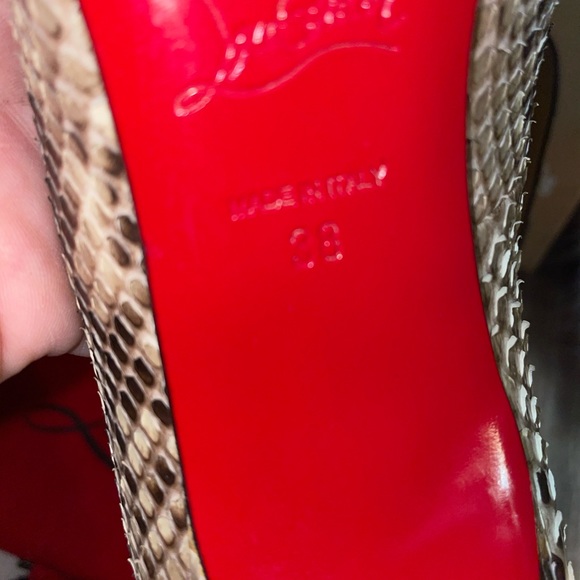 Christian Louboutin Python Pumps100 mm - Picture 4 of 11